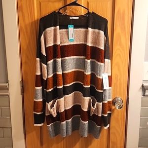 Pink Clover Maceline Long Sleeve Carnigan, Olive, XL